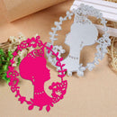 Metal DIY Wreath Woman Cutting Dies Stencils Scrapbook Card Making Craft A