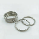 25mm 316 Stainless Steel Key Rings Heavy Duty Split Rings Anti-lost 10PCS