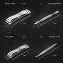 Nail Care 12 Piece Manicure Set Cutter Cuticle Clipper Pedicure Kit Case ZUV