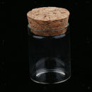 20Pcs 10ml Mini Empty Clear Glass Bottle Vials with Cork Stopper for Storage
