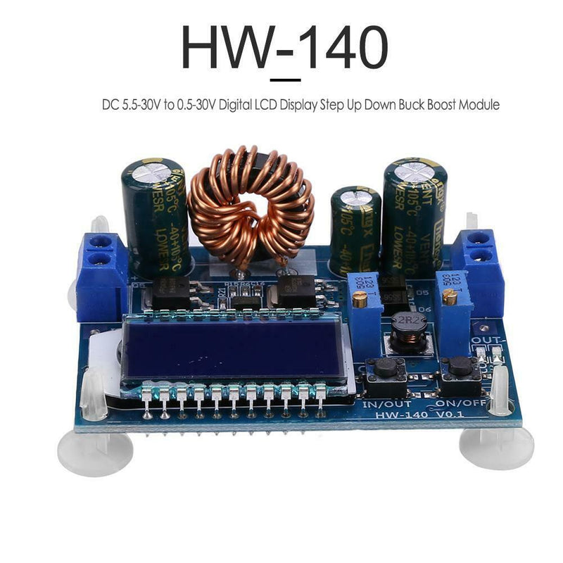 DC 5.5-30V to 0.5-30V Digital LCD Display Step Up Down Buck Boost Module A
