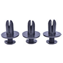 50x6mm Auto Car Bumper Fender Retainer Push Black Plastic Fixed Clips FastenEB-y