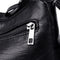 Daily Leather Mom Bag Multi-Pockets Women Shoulder Crossbody Bags (Black)