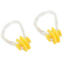 Yellow Clear Rubber Diving, Swimming Swimming Nose Clip Protection 2 Pcs F6P2