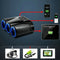 Unique Cigarette Lighter Socket Splitter 12V 3 USB Charger Power Adapter Car OF
