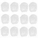 12X Clear Guitar Ukulele Silicone Finger Fingertip Guards Picks Protector S+M+L
