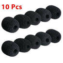 10Pcs Microphone Headset Windscreen Sponge Foam Mic Cover Protector 30x8MM