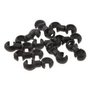 20pc Bicycle Rotating S-Hook Mountain Bike Brake Gear Buckle Cable Clips Holder