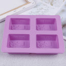 4-Cavity Tree Silicone Mold Cake Soap Mould Cookie Chocolate Mold DIY Bak 3C