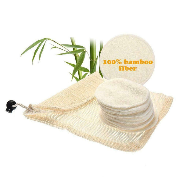 12pcs/set Bamboo Fiber Makeup Remover Tissues Reusable Women Cosmetic Wipes SN9F