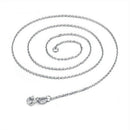 Simple Style Jewelry 5pcs/lot SilverO-shaped chain necklace Size 23InchS Gw