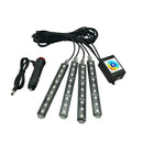 SMD5050 RGB LED Flexible Light Strip Bluetooth Car Interior Footwell Lamp