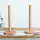 Kitchen Wooden Roll Paper Towel Holder Bathroom Tissue Toilet Paper Stand N