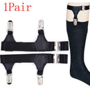 2pcs Sock Suspenders Garter Belt Adjustable Elastic Garter Leg Braces Clip FT