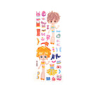 5x DIY Princess Dress Stickers Cute Girl Dress up Changing Clothes Kids Toys MO