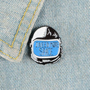 Astronaut Helmet Brooch Cartoon Dripping Oil Enamel Denim Shirt Lapel Pins