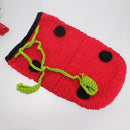 Newborn Baby Photo Props 2pcs Costume Knitted Stitching Sleeping Bag Hat