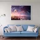 Diamond Painting Clouds Over Mountains DIY Full Round Wall Picture 40x30cm