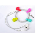 Magnet Earphone Cord Winder Cable Bookmarks/ Keychain Holder Organiser White