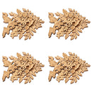 16pcs Natural Cutouts Wood Anthemy Shape DIY Craft Wooden Embellishments