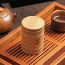 Handmade Bamboo Tea Canister Spice Caddy Storage Box Organizer Bottle Tea S H8B9