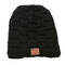 Wireless Bluetooth 5.0 Headset Knitted Velvet Winter Hat Sports Cap (Black)