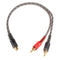 Car audio 1RCA female to 2RCA male Y splitter cable converter cord adapter cabJR
