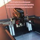 3pack Self Adhesive Boat Single Rod Holder Organizer Yacht Powerboat White