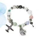 Bohemia Retro Romantic Charms Bracelet Lady Crystal Feather Chic Jewelry