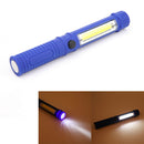 Mini LED COB Pen Clip Light Inspection Lamp Lighting Magnetic Torch Flashli