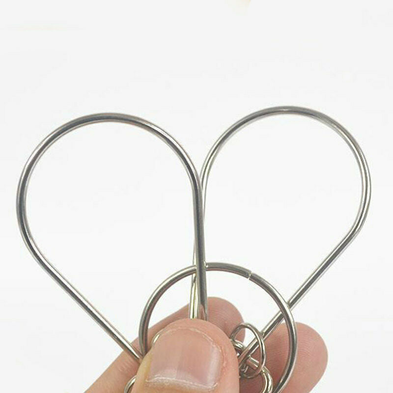 Intellectual Challenge Metal Puzzles 9-Ring Series Unwinding Unbuttoni FBC