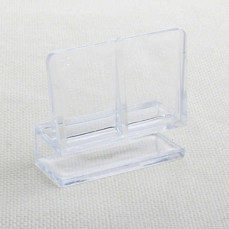 4x Plastic Support Clip Holder For Aquarium Fish Tank Glass Cover Clear 10mm