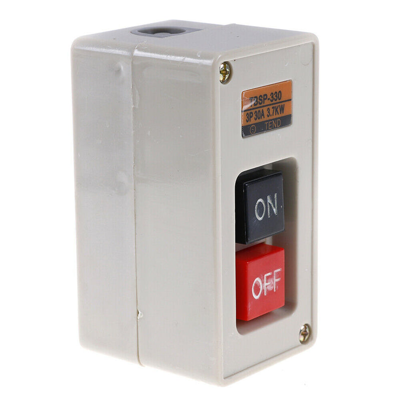 TBSP-330 3 phase 3.7Kw 30A power push button switch station on/off lock tend Bj