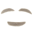 Funny Stylish Old Man Adhesive Eyebrows Mustaches Fancy Dress Costume Props