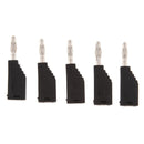 Black 4mm Banana Plugs, Closed Screw Type for Musical Audio Speaker Cable Wire
