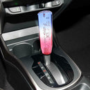 Car Gear Shift Knob Crystal Bubble Manual Gear Stick Lever Head Blue+Red