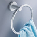 Space Aluminum Towel Ring Wall-Mounted Bathroom Towel Rack Circular Towel RaF2B1