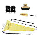 Saxophone Passing Cloth Dental Pad Sax Mute Flute Head Brush Set