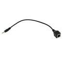3.5mm Male Jack TRS Audio Cable To RJ45 Socket Ethernet Adapter Wire 1X