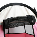 Portable Folding Pet Tent Oxford Dog House Cat Cage Zipper Kennel (Pink) A