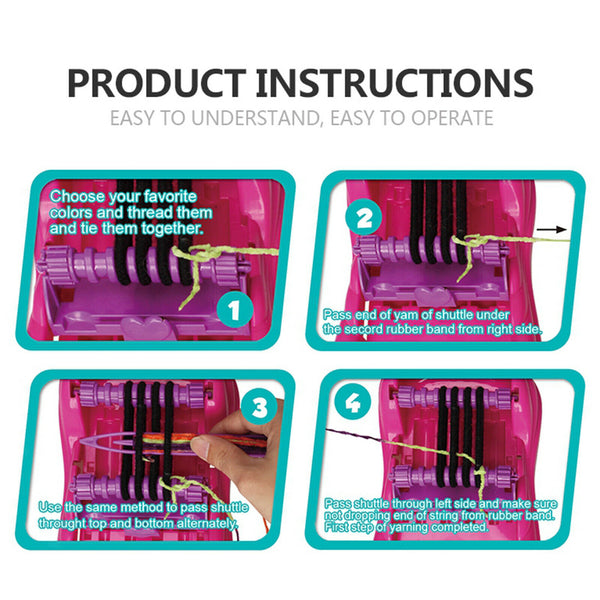 Knitting Machine Knitting Hairband Machine DIY Hand Knitting Knitting Maker for