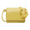 Leather Women Messenger Bag Mini Square Shoulder Satchel Handbags (Yellow)