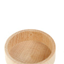 Round Wooden Wedding Ring Jewelry Trinket Box Wood Storage Container Case 3C