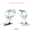 2xMirror, Polished Stainless Steel, Marine Railing, Handrail, Tube, Base,