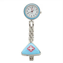 Light Blue Nurse Brooch Fob Tunic Pocket Watch