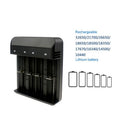 4 Solts Smart Battery Charger Short Circuit Protection for 32650 26650 1865