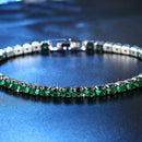 Cubic Zirconia 1 Row Tennis Chain Bracelet Men And Women Jewelry Brass / Co