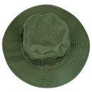 Outdoor Fishing Camping Hiking Sun Cap Round Rim Men Women Hat(dark green) S2R6