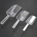 3 piece Pallet Ice scraper shape plastic scoop - Transparent