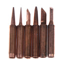 1set 900M-T copper soldering iron tips welding lead free solder repair tool Kw